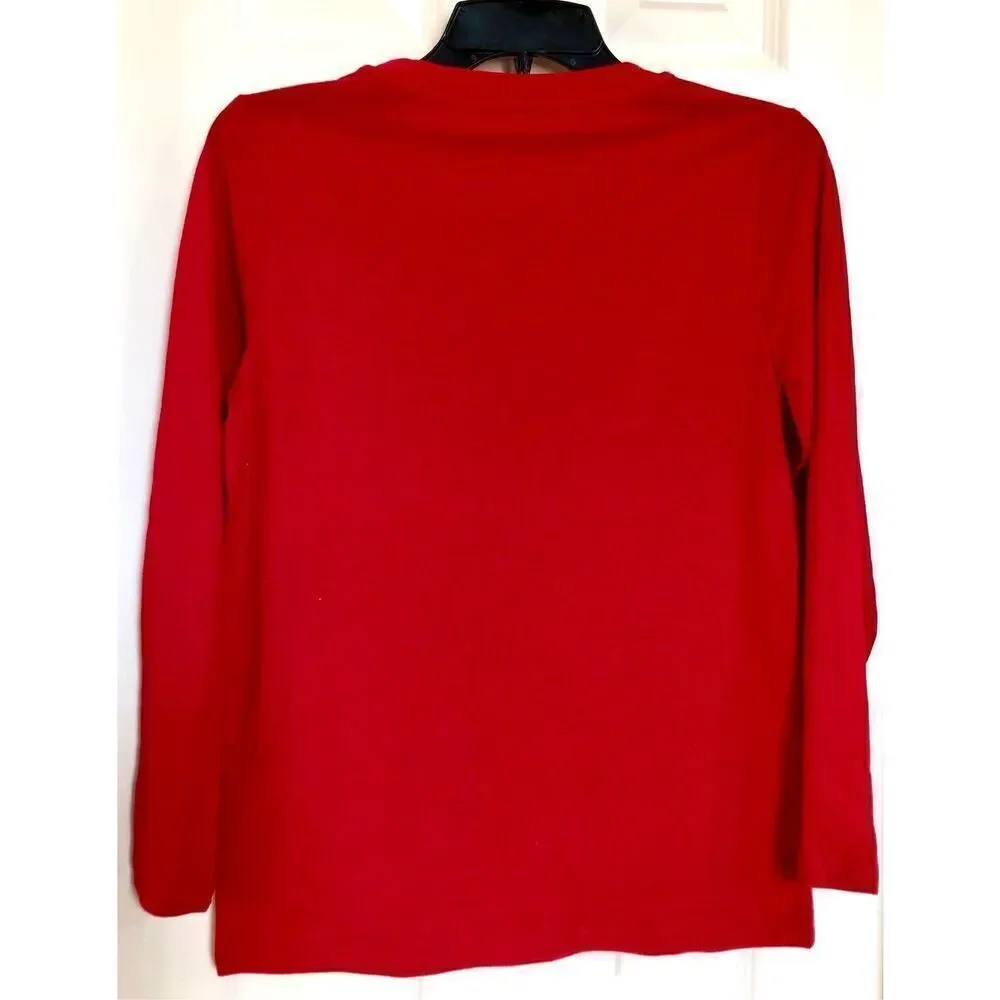 EPIC THREADS - NWT - Little Boys Sz Large Long-Sleeve Crew Neck Tee “Ski Patrol”